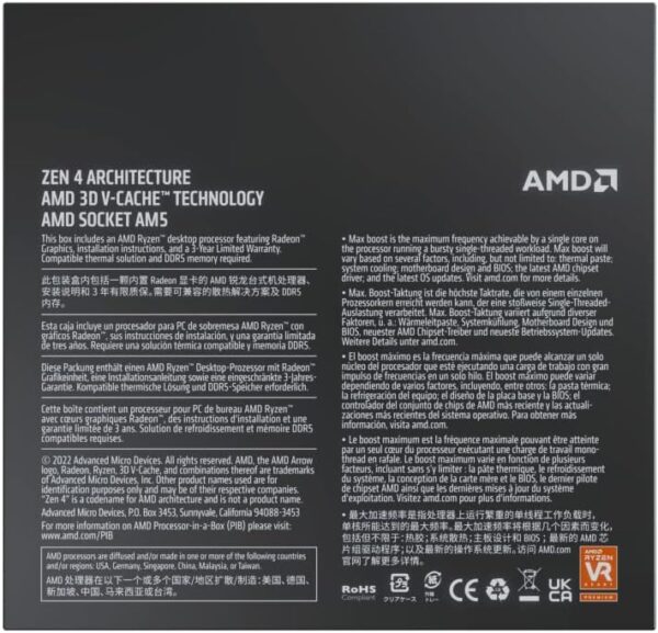 AMD Ryzen™ 9 7900X3D 12-Core, 24-Thread Desktop Processor - Image 4